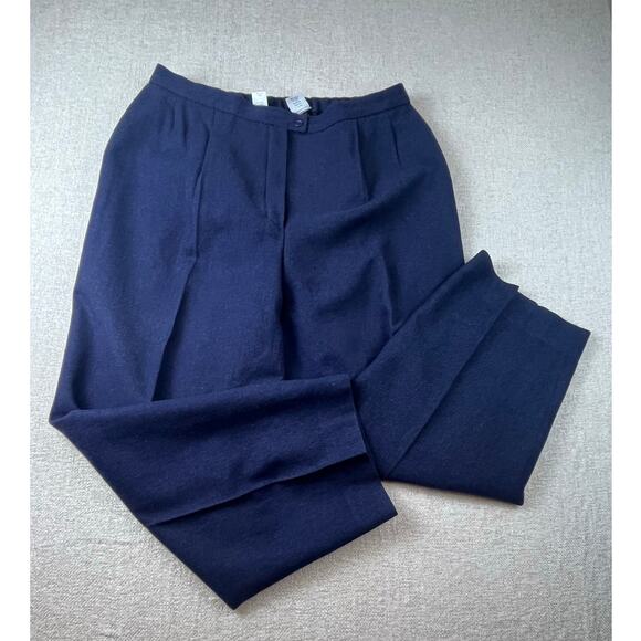 Pendleton Women’s 22W Blue 100% Virgin Wool Trousers Casual/Dressy Pants - Picture 1 of 8